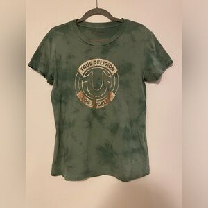 True Religion Green Short Sleeve T-Shirt